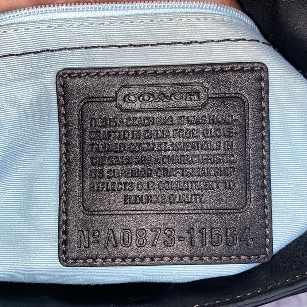 COACH GENUINE LEATHER MADELINE BAG with BAG SCARF - Picture 3 of 16
